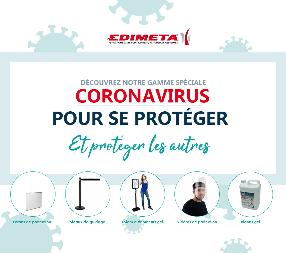 Edimeta - Ensemble, faisons barrière au Coronavirus !