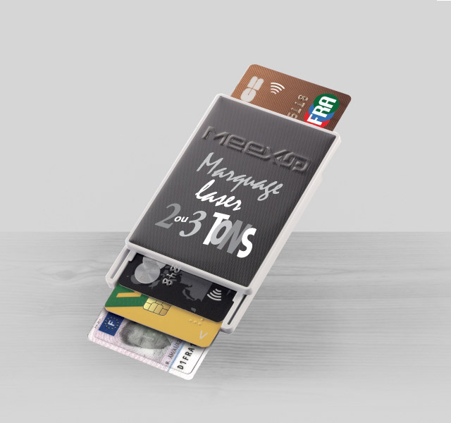 Graphic' Estuaire - Marquage personnalisé porte carte ant RFID