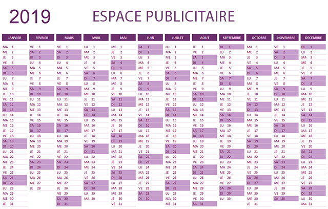 Graphic' Estuaire - Impression personnalisée calendrier 2021