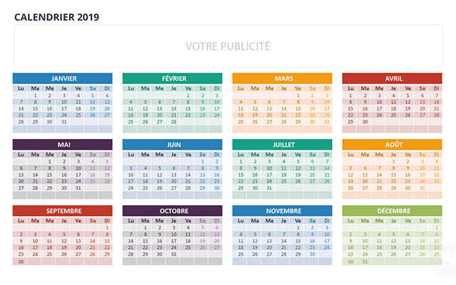 Graphic' Estuaire - personnalisation calendrier 2021