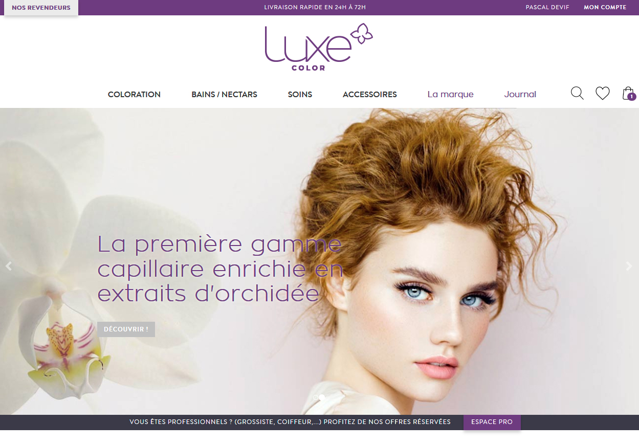Mise à jour du site Prestashop de la société Amadera